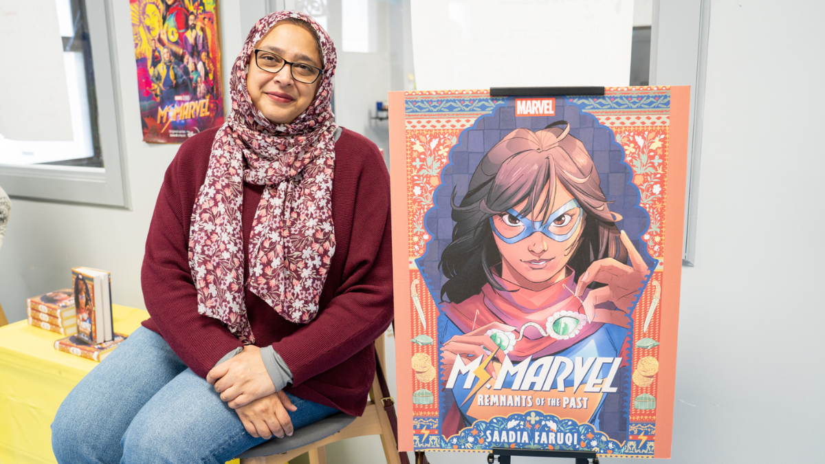 Author Saadia Faruqi Visits McNair Academic to Celebrate New Ms. Marvel Novel