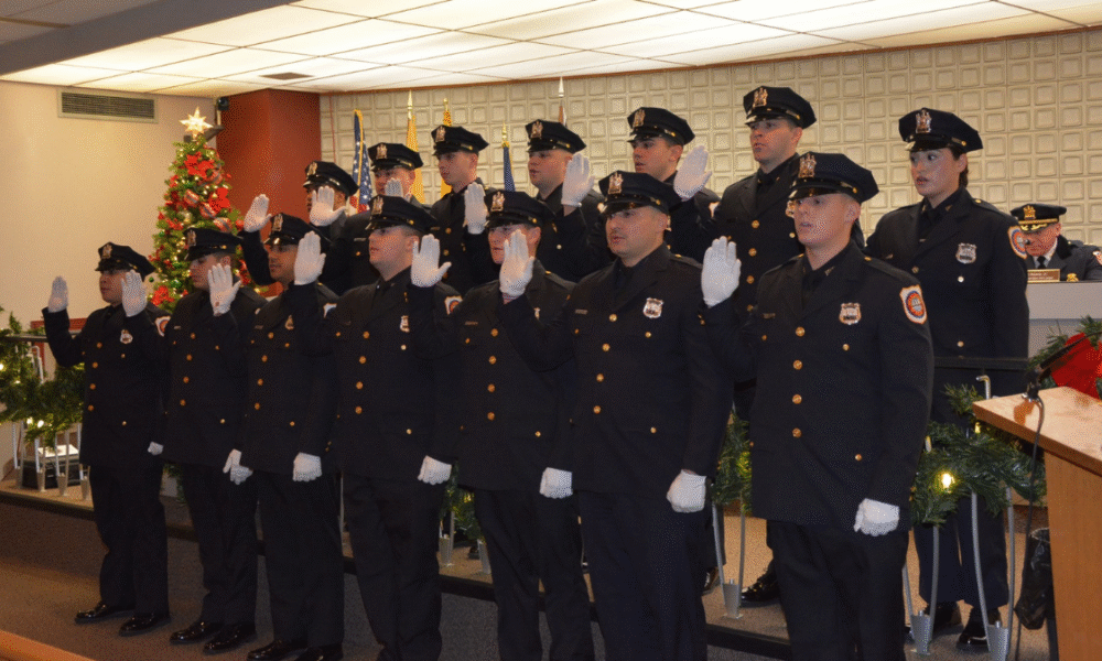Bayonne Police Department Swears In Fourteen New Officers