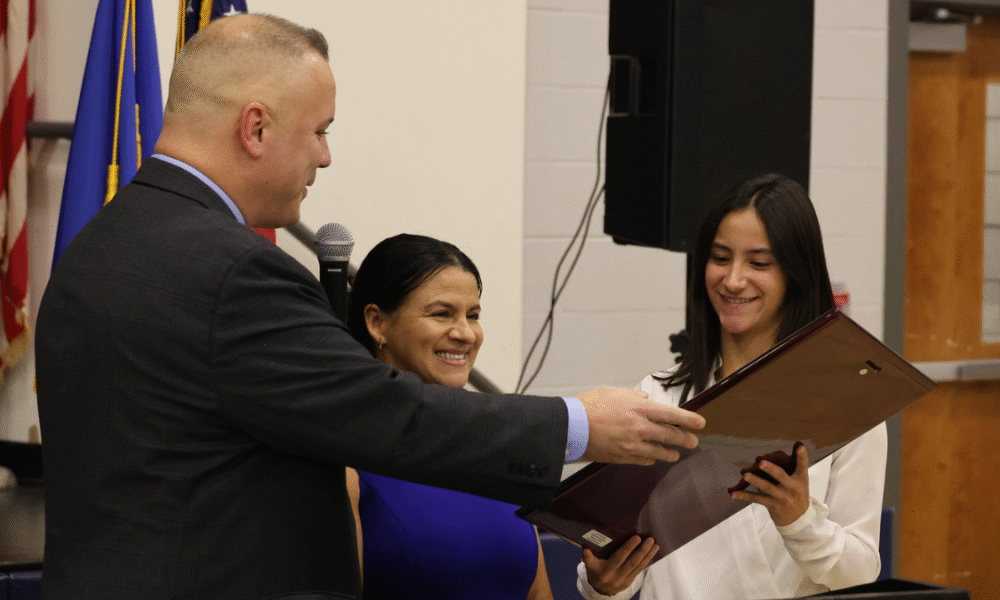 Guttenberg Honors Teen Athlete for Historic Tennis Record