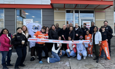 Dunkin’ Reopens Remodeled North Bergen Location, Donates $3,000 to Nicholas J. Sacco Foundation