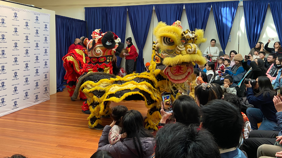 Jersey City Main Branch Library Hosts Special Lunar New Year Celebration with Lion Dance Performance