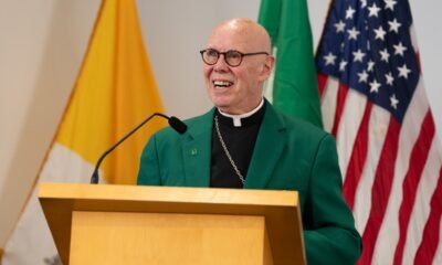 Bishop Gregory J. Studerus, auxiliary bishop emeritus for the Archdiocese of Newark, reflected on his family’s Irish heritage while accepting his award.