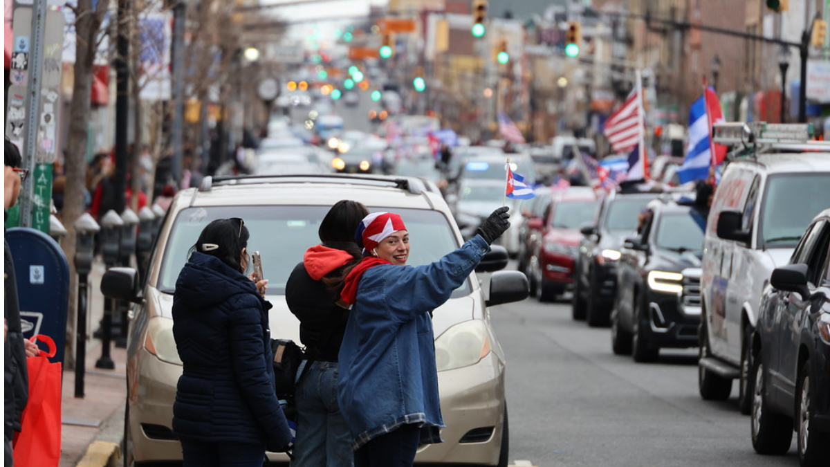 Caravan for a Free Cuba Travels from North Bergen to Union City