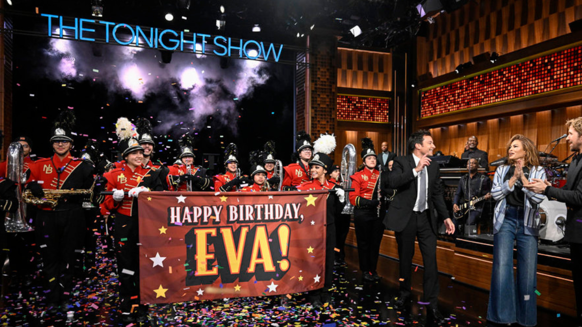 North Bergen High School Marching Band Performs on The Tonight Show