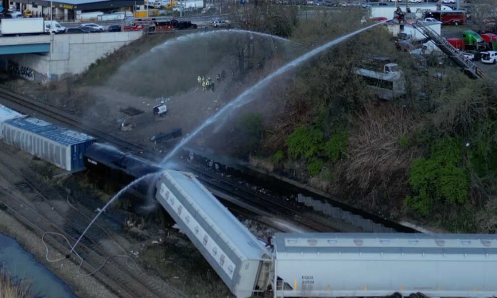 Freight Train Derailment and Chemical Spill Reported in North Bergen