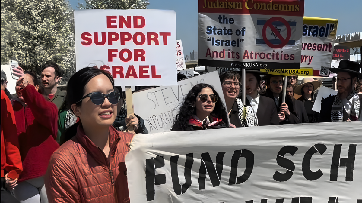 Palestine Solidarity March Draws Roughly 100 People to Hoboken Waterfront