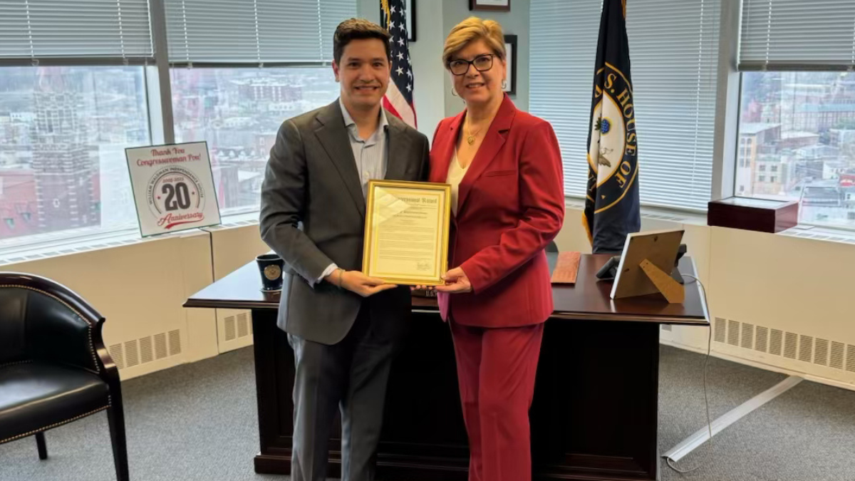 Rep. Nellie Pou Presents Congressional Record Honoring NJCU President Andres Acebo