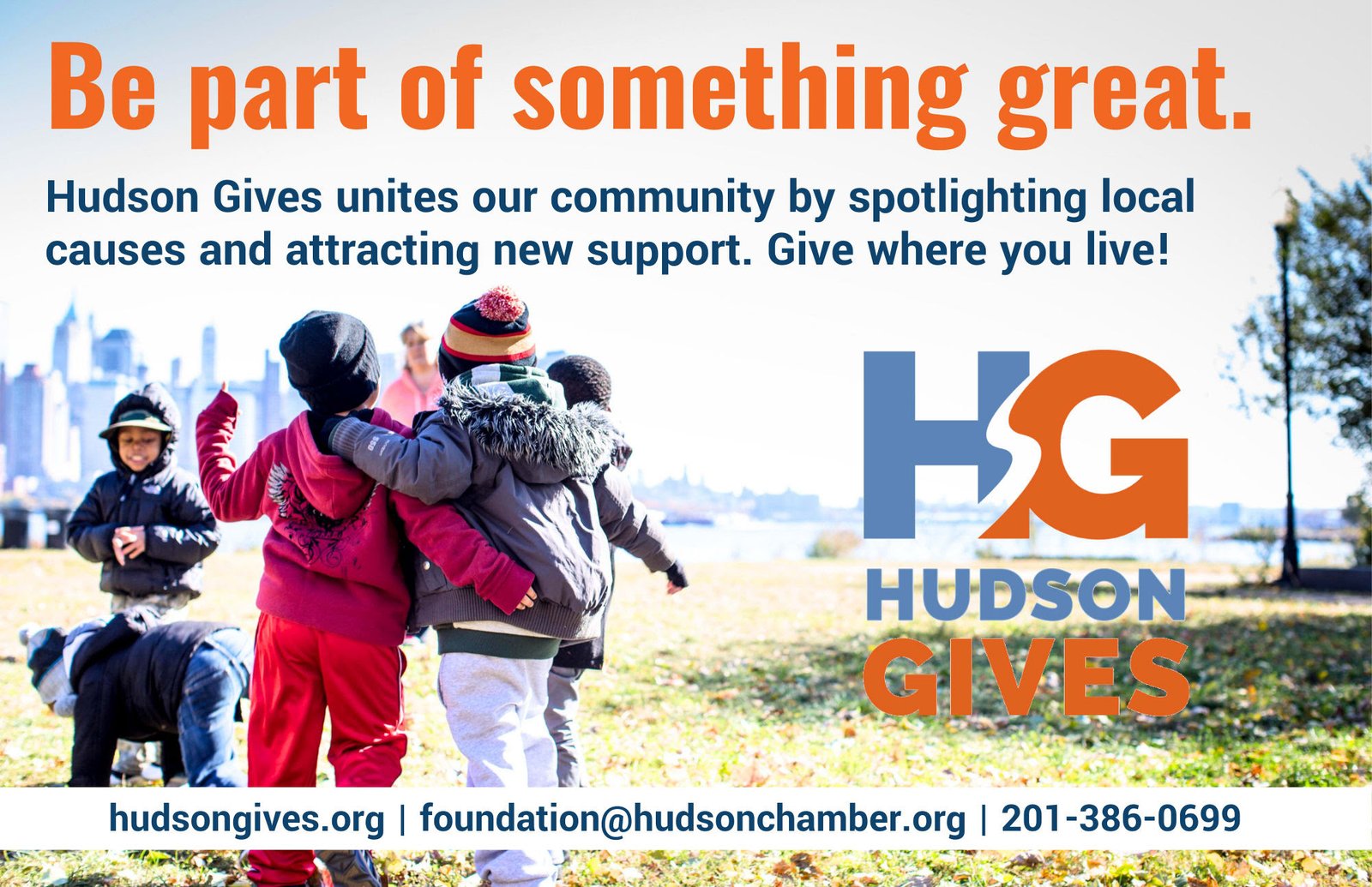 Hudson Gives Day Banner