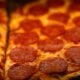delicious pepperoni pizza slice in toronto pizzeria