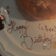 Disabled Woman Happy Birthday on Dessert