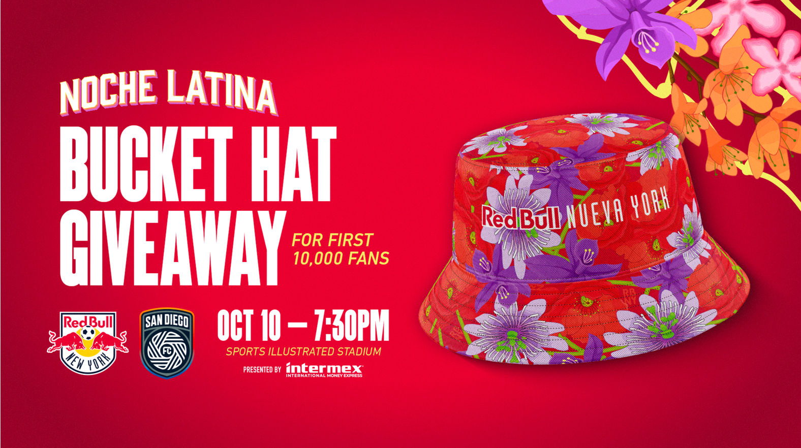 Red Bull New York vs. San Diego – Noche Latina Bucket Hat Giveaway